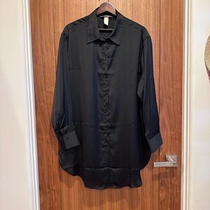H&M Black Button Down Shirt